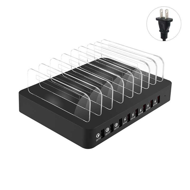 Zzz Charging Station 8 Port USB + QC3.0 Untuk Smartphone