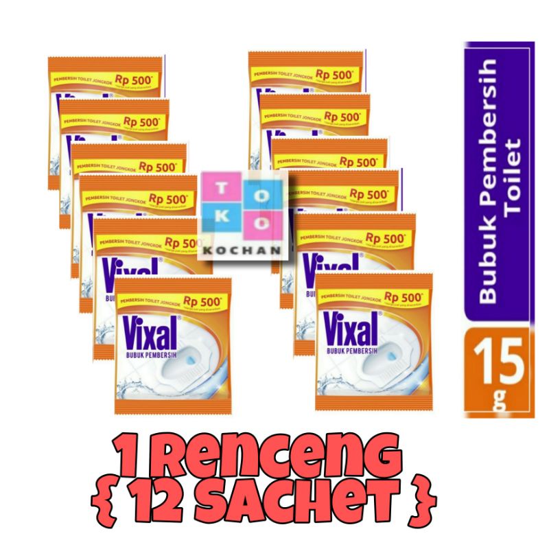 Vixal Bubuk Sachet Pembersih Toilet [12 sachet]