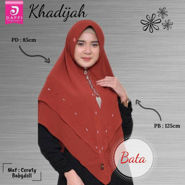 Khimar Jumbo Khadijah Bata Ori Daffi Hijab