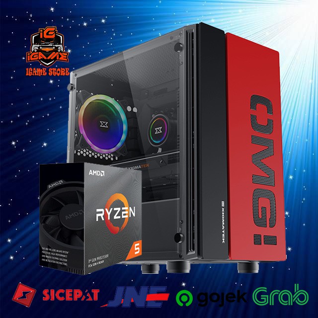 NEW PC GAMING Ryzen 5 3500/GTX 1650 4GB/SSD/HDD New Edition MANTULL GAN