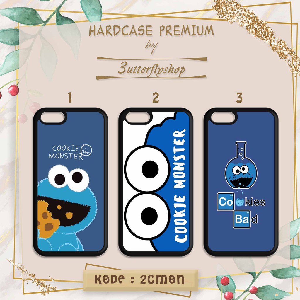 Hardcase Cookie Monster casing case HP xiaomi samsung iphone oppo vivo realme redmi meizu