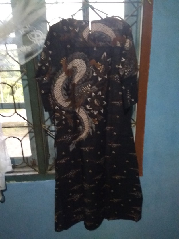 Batik Couple Keluarga Modern Sania Ruffle Ori Ndoro Jowi Dnt Motif Nogo Gedi