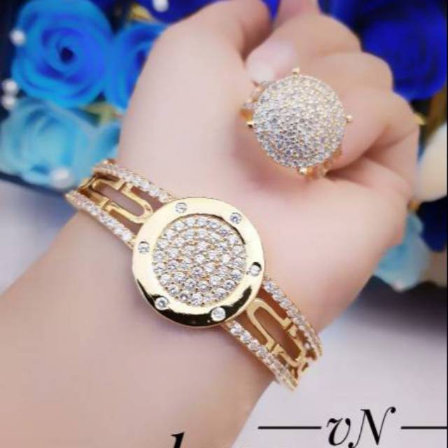 Xuping set perhiasan lapis emas 24k 28002