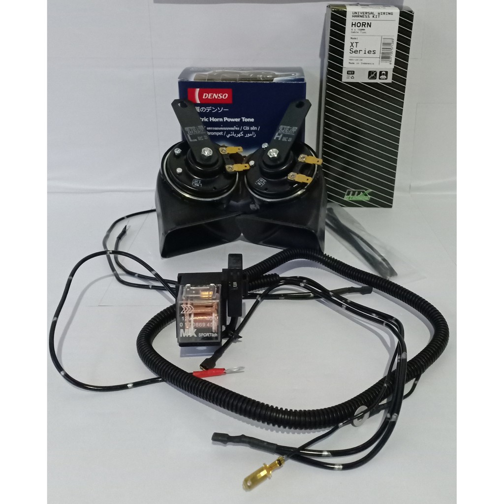 PAKET KLAKSON KEONG DENSO 6930 12V SET - RELAY KLAKSON SET MX