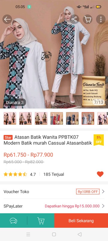 Atasan Batik Wanita Ppbtk07 Modern Batik Murah Cassual Atasanbatik Wanitabatik /atasanwanita