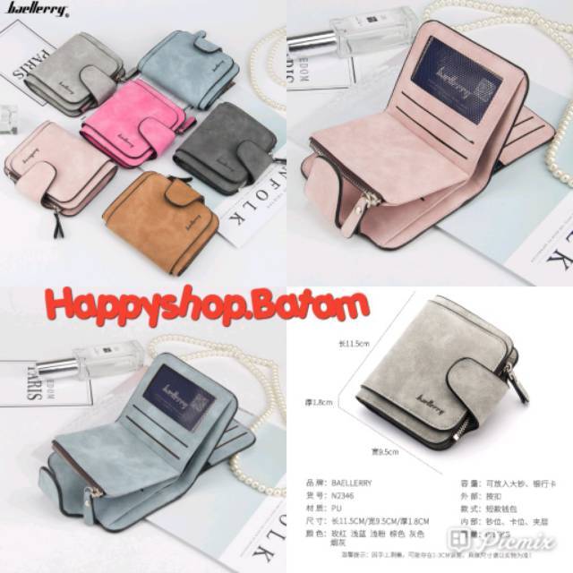 HS [COD] DOMPET BAELLERRY WANITA LIPAT N2346 PENDEK