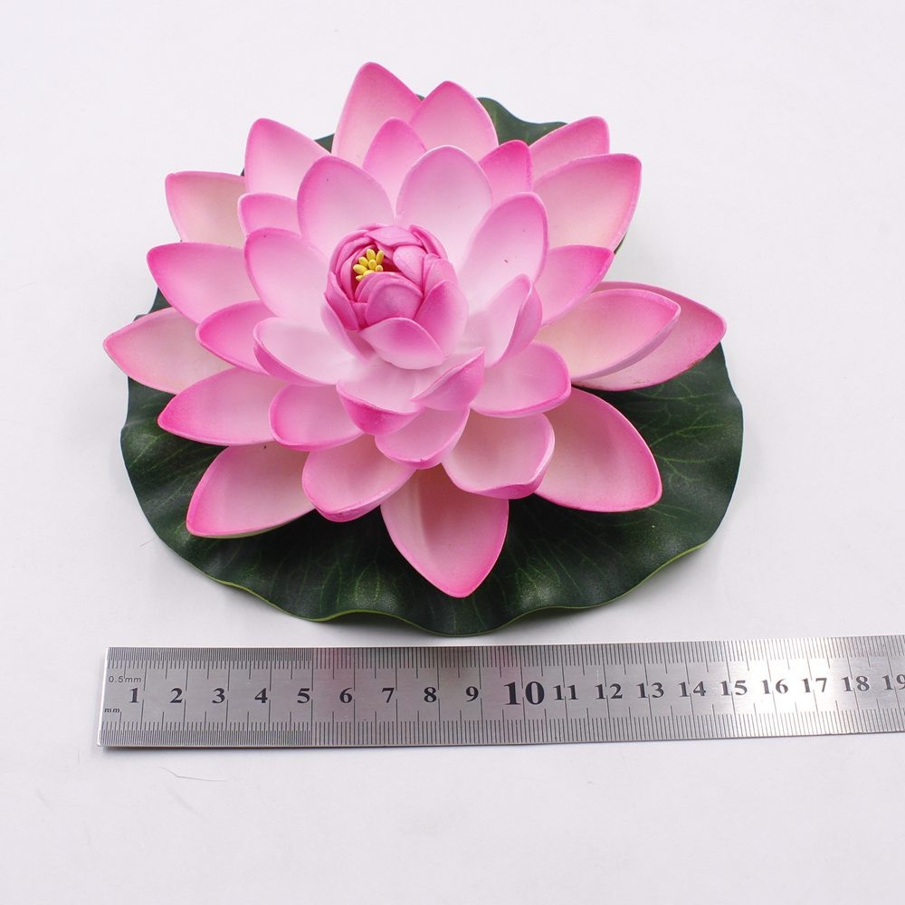 bunga teratai floating lotus flower eva sponge 17 cm cantik