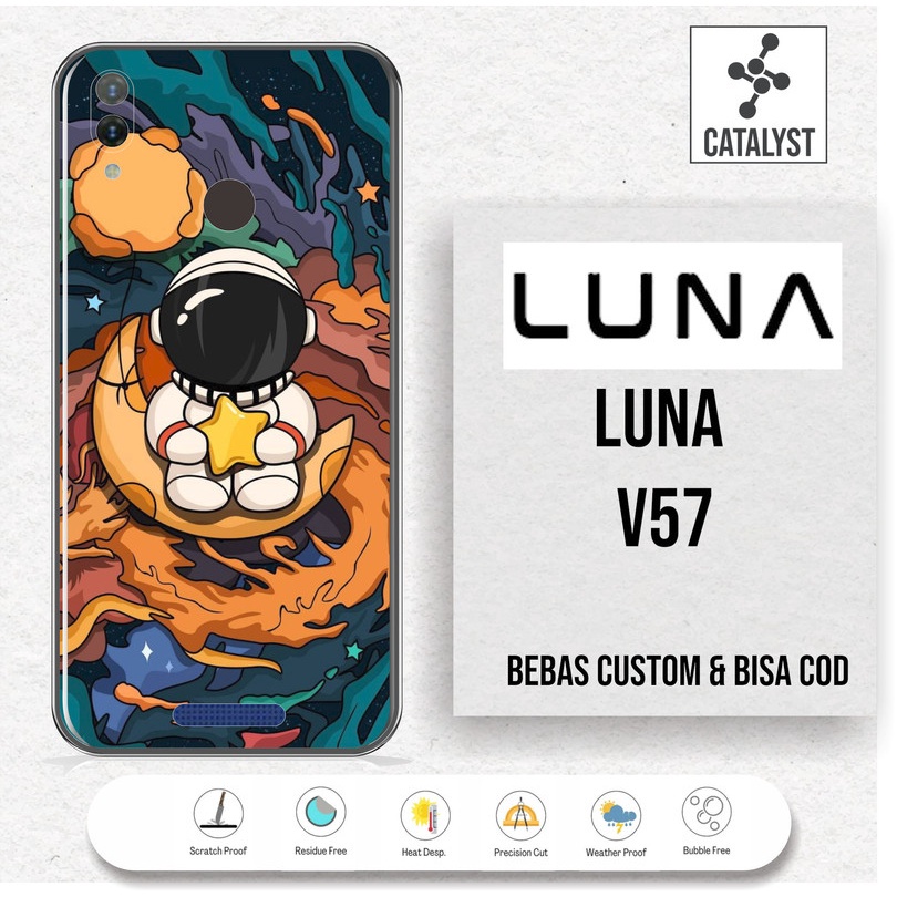 (Buy 1 Get 2) Garskin Skin LUNA V57 - KODE -721H Bisa Custom - Sticker Case