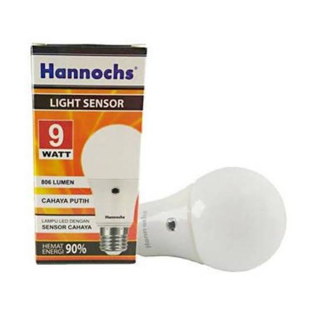 HANNOCHS Lampu LED Sensor Cahaya 6W 9W 11W