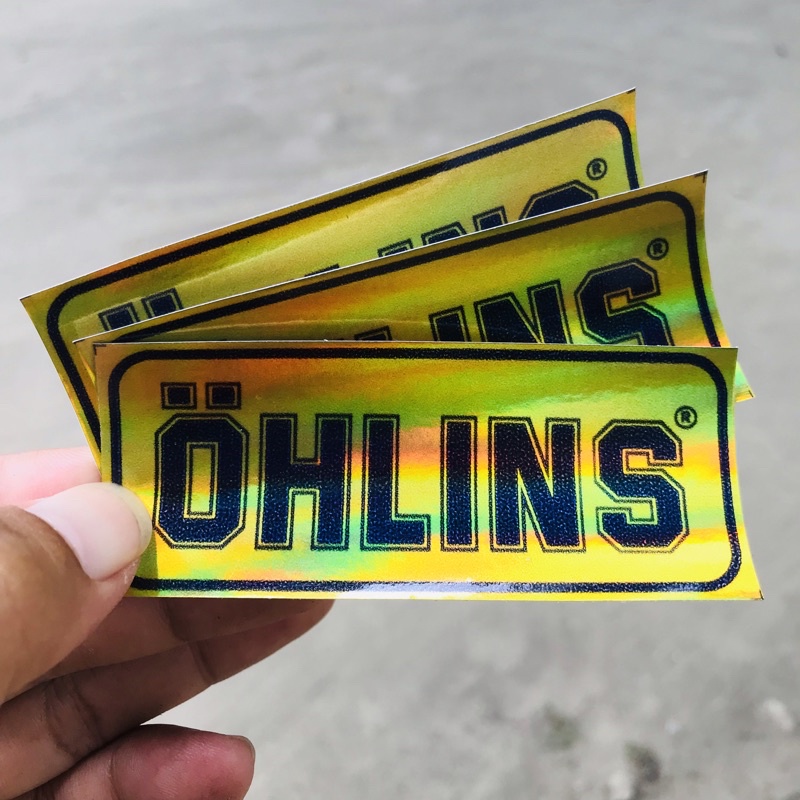 Stiker Racing Motor Herex Hologram - Ohlins