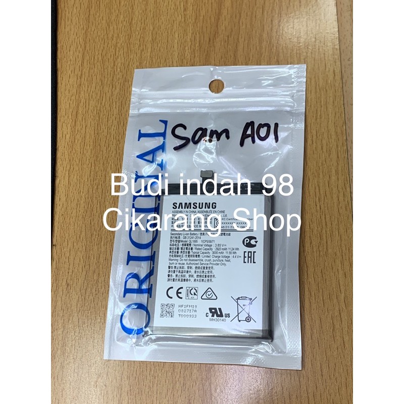 Baterai batere battery SAMSUNG Galaxy A01 / A01 CORE QL1695 Original100%