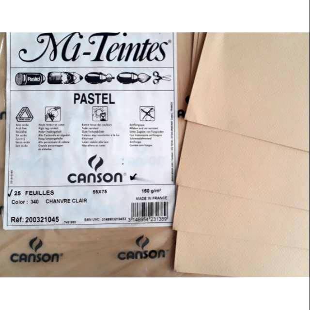 **WAJIB TAMBAH KARDUS PACKING** Canson Mi-Teintes Pastel Paper 55x75cm 160gsm