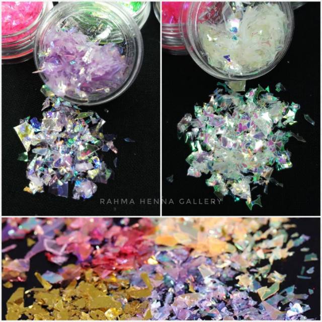 12 warna glitter nail art