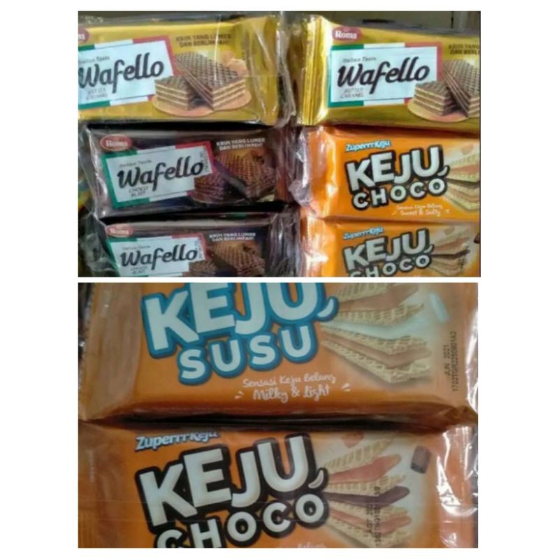 

SUPER KEJU DAN WAFELLO / WAFER STICK ISI 10