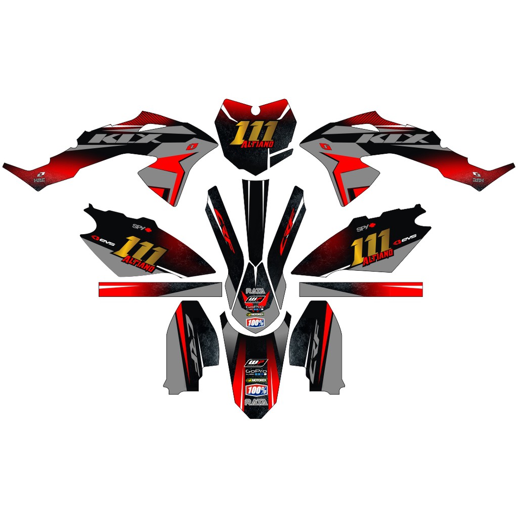 KLX STIKERCUSTOM FULL BODY DECAL STICKER STRIPING KEREN