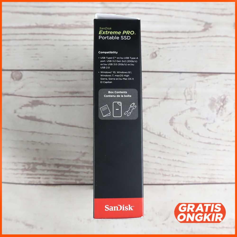 SSD SanDisk Extreme PRO Portable V2 USB Type C 3.2 - SDSSDE81 4Tb