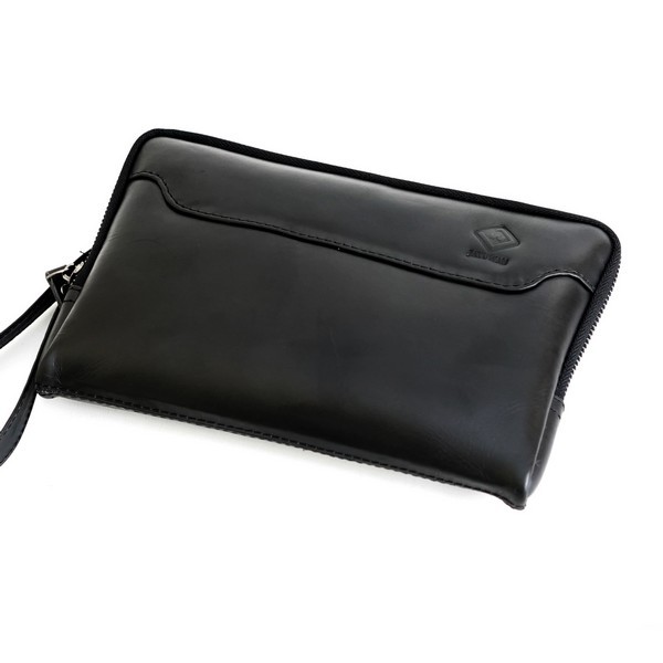 Jayuwan CS1 Clutch Pria Kulit Sapi Asli Kasual Brown