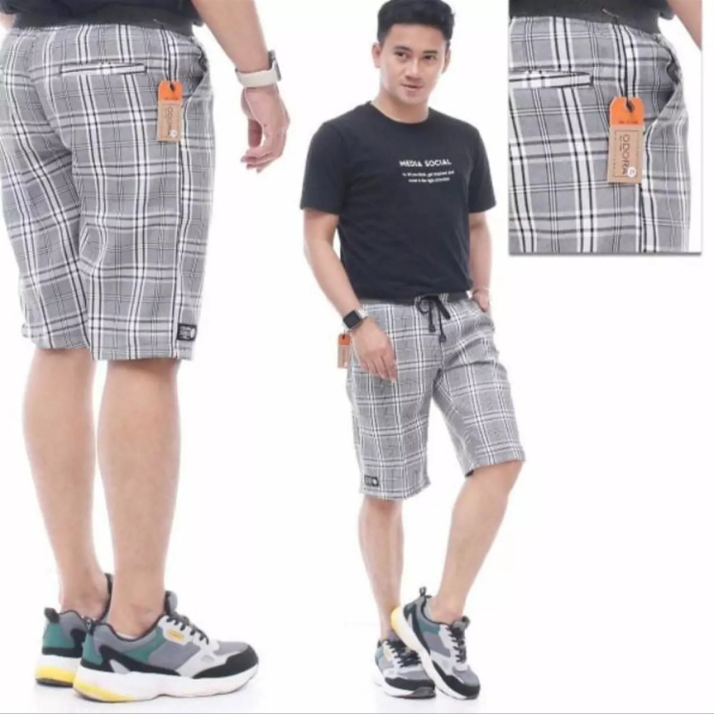(BISA COD) CELANA KOLOR PRIA / CELANA KOTAK PRIA / CELANA KOLOR KOTAK PRIA MURAH / CELANA PENDEK PRI
