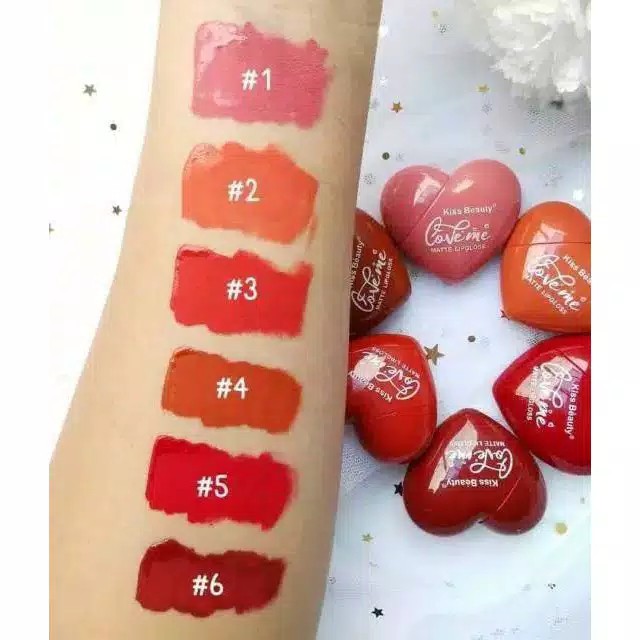 (CYBER) COD TERBARU Kiss Beauty Love Love Me Lipcream Matte Lipmatte terbaru