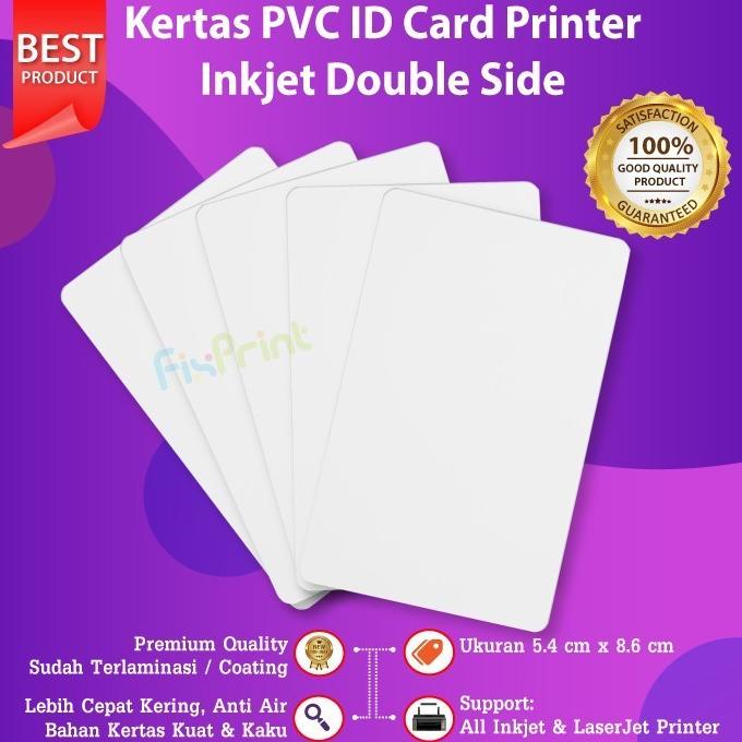 

1 Pack 230pcs Blank PVC Bahan ID Card Polos Double Side Printer Inkjet