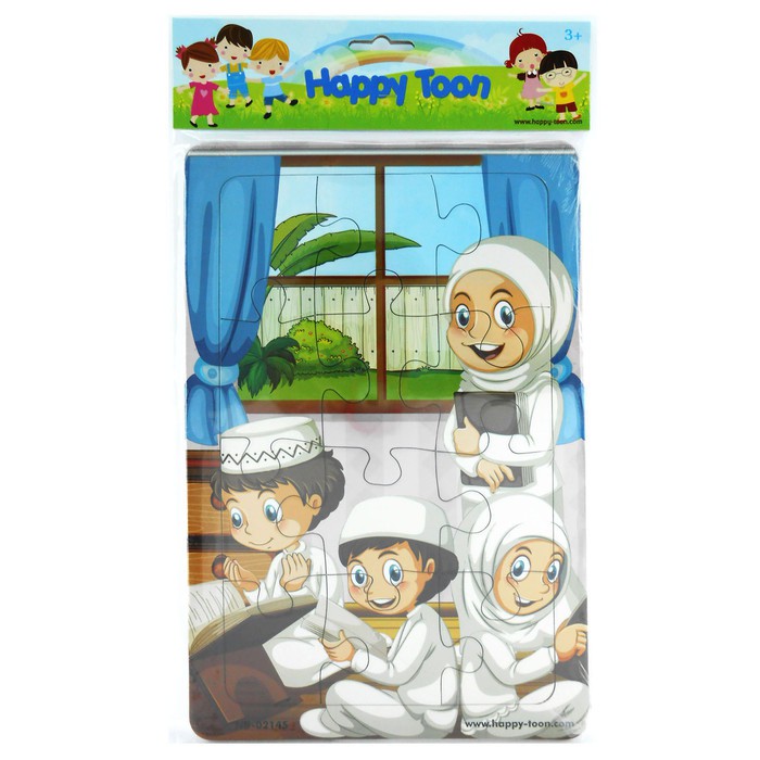 Mainan Edukasi Anak Binatang Ternak Sensory Toys Anak 2 Tahun Mon FM936 Puzzle Regular Muslim - Mai