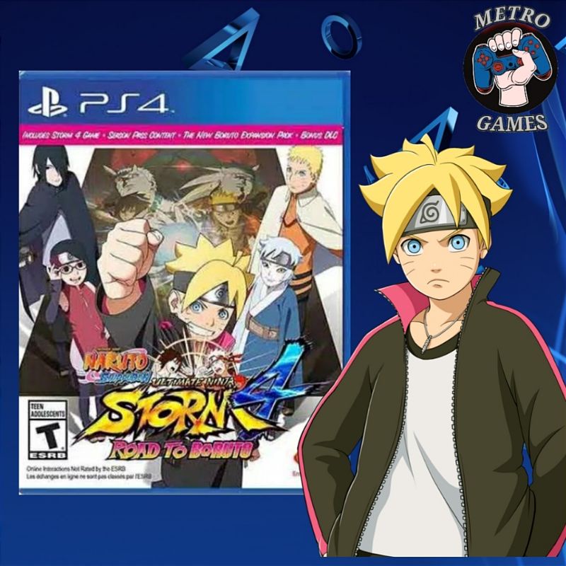 Naruto Ultimate Ninja Storm 4 Road to Boruto PS4 Kaset Naruto Boruto Playstation PS 4 5 CD BD Game Games Naruto ps4 boruto ps4 ps5 shippuden mainan anak