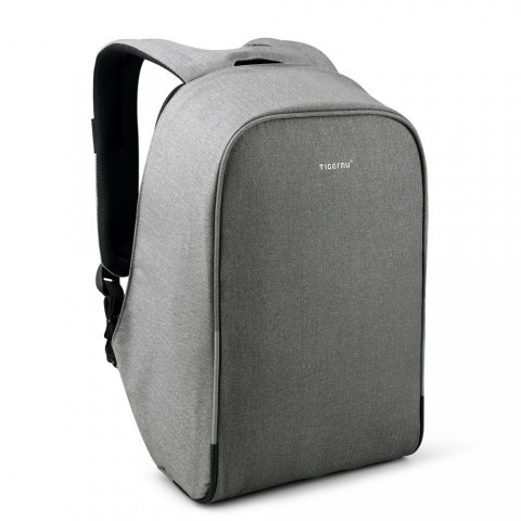 Tas Ransel Original TIGERNU PREMIUM T-B3213HC - 15.6 Inch - Waterproof USB Charging Port Light Grey