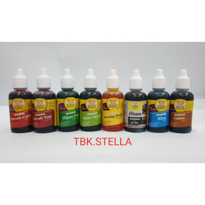

KOEPOE KOEPOE PEWARNA MAKANAN / FOOD COLOURING 30 ML MURAH Kode 1401