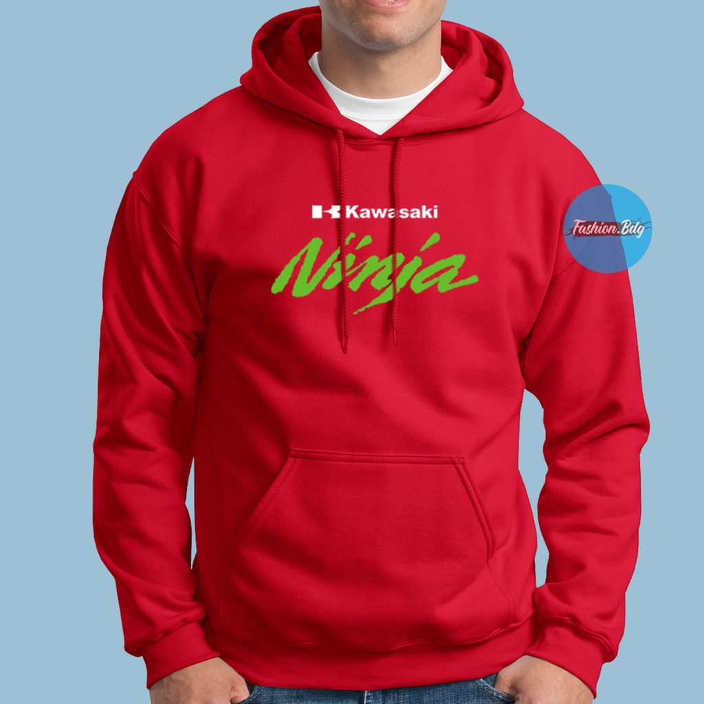 JAKET SWEATER HOODIE PRIA KAWASAKI NINJA