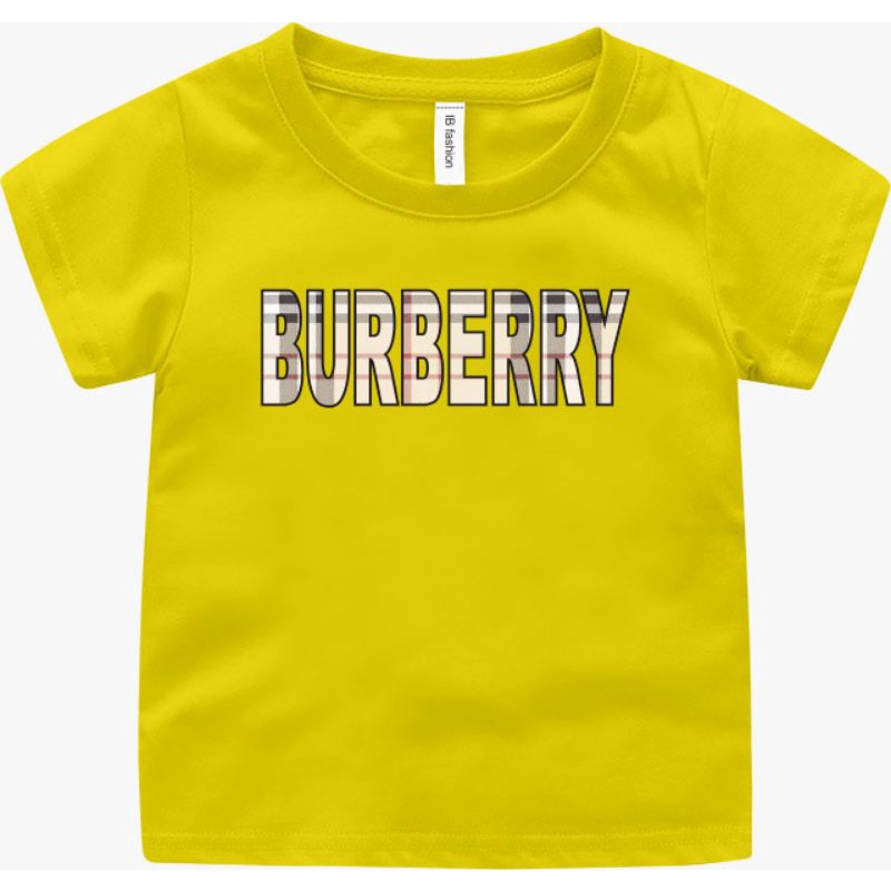 Baju Kaos Anak Burbersy 2 nd Kaos Anak Laki Laki &amp; Perempuan T shirt ank Anak Baju oblong Anak Terbaru