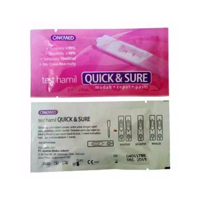 Test Hamil QUICK &amp; SURE 10mIU