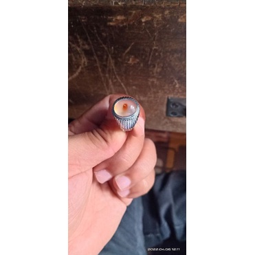 cincin batu combong merah super