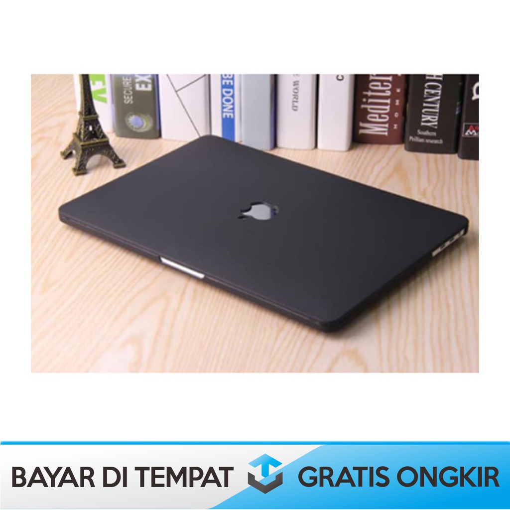 CASING MACBOOK MATTE BLACK CASE FOR 13 INCH - CASE MACBOOK WARNA HITAM MATTE UNTUK 13 INCH