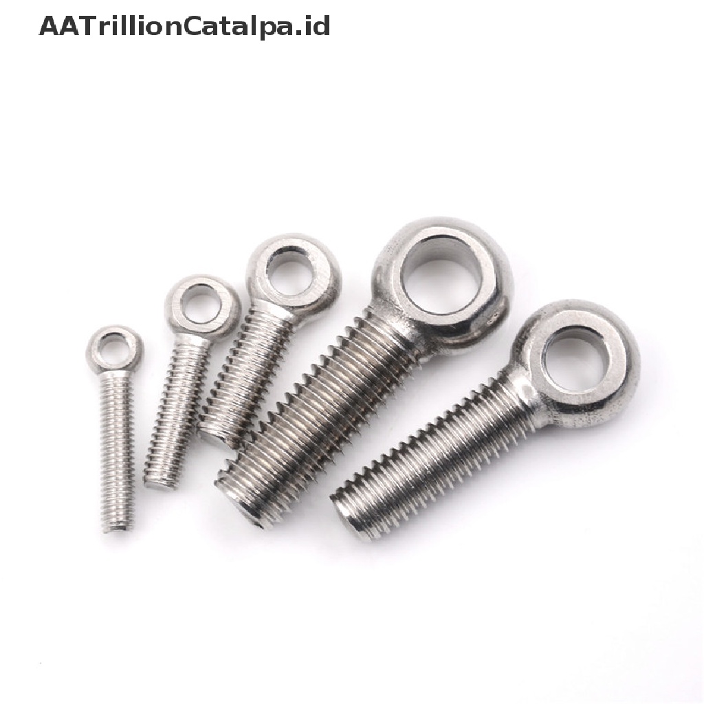 (Aatrillioncatalpa) 5pcs Baut M5 M6 M8 M10 M12 Id Bahan Stainless Steel