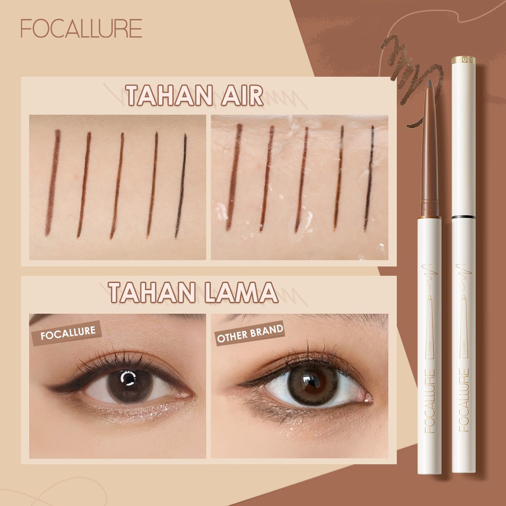 FOCALLURE Waterproof Eyeliner Gel Long lasting Ultra-slim Eyeliner Matte Eyeliner Pen