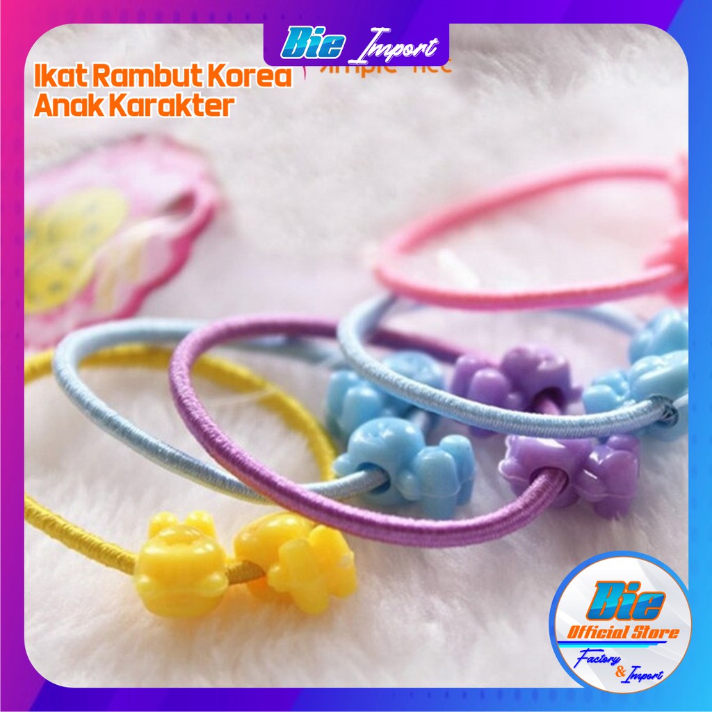 Ikat Rambut Anak Korea Karakter Impor