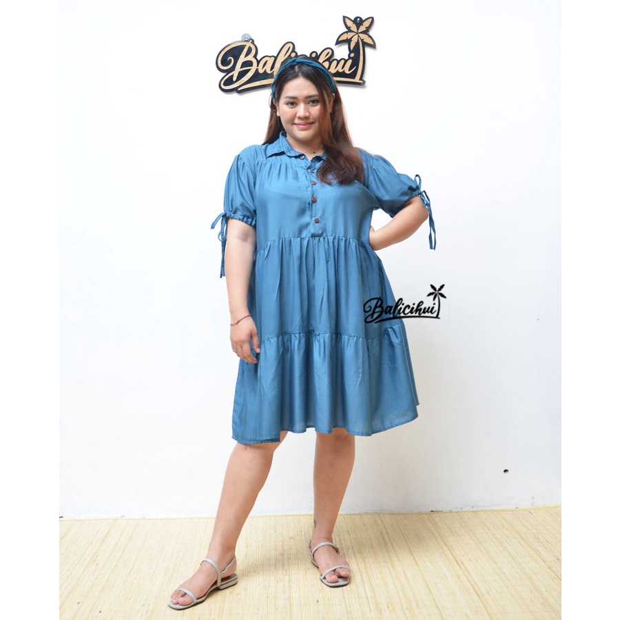 Balicihui Dress Keana Dress Plus Size Big Size Jumbo Busui Friendly Free Bandana