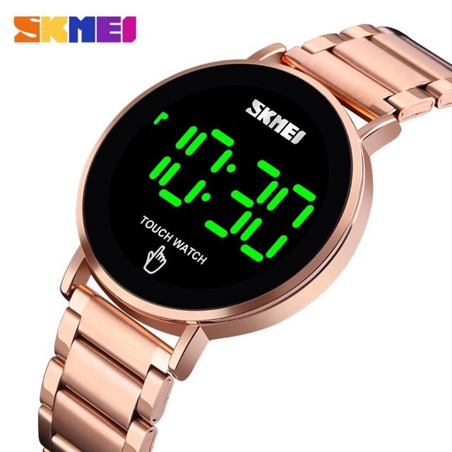 JAM TANGAN RANTAI COWOK SKMEI 1550 STAINLESS STEEL/JAM TANGAN ORIGINAL SKMEI DIGITAL/ JAM SKMEI 1550 Jam Tangan  PRIA Digital Touch Button WK-SBY