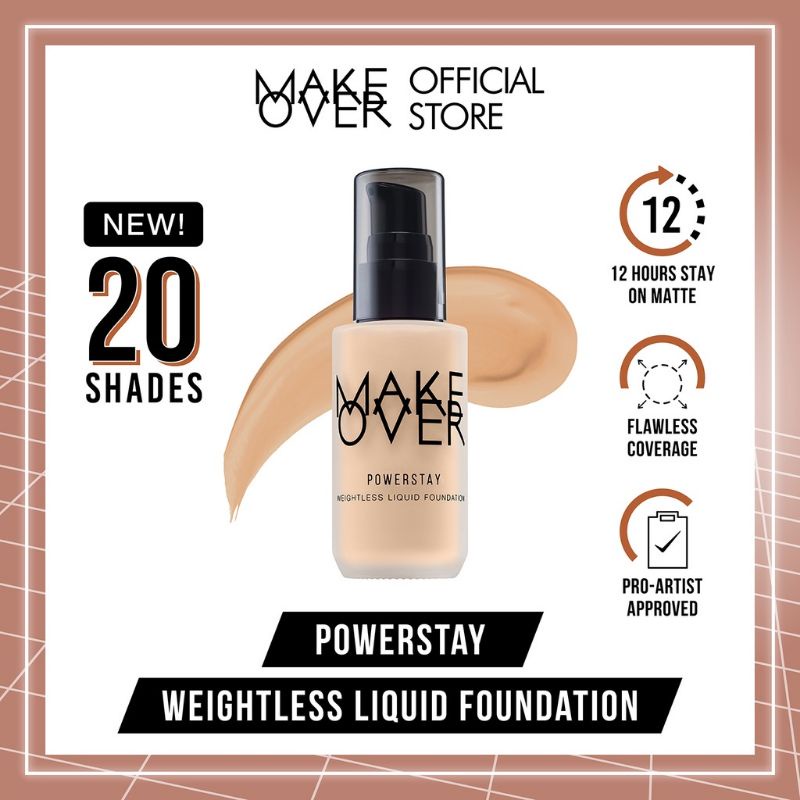 Make Over Powerstay Weightless Liquid Foundation 33ML