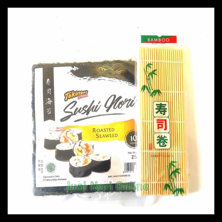 

MURAH NORI 10S + SUSHI MAT|PENGGULUNG SUSHI|NORI TAKAOKAYA|RUMPUT LAUT BERKUALITAS