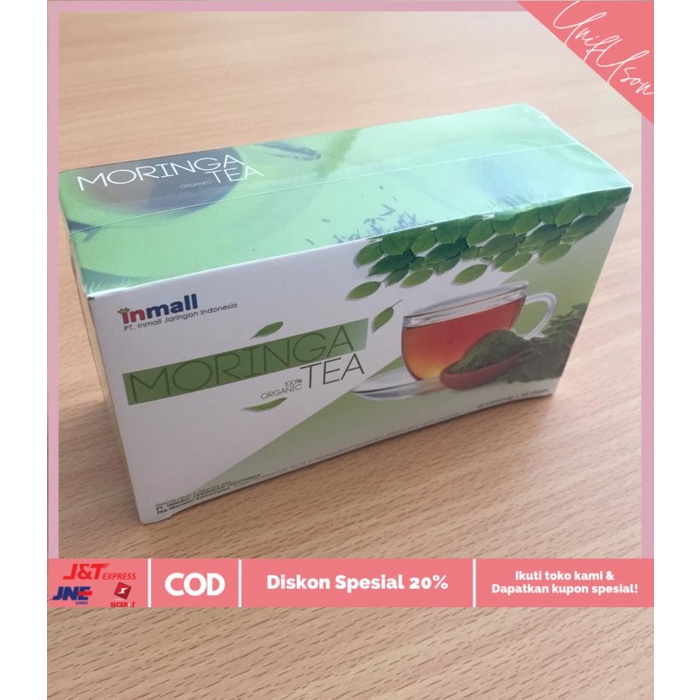 

⭐COD⭐ Teh Herbal Moringa Tea : Daun Kelor Organik + Teh Hijau / Green Tea