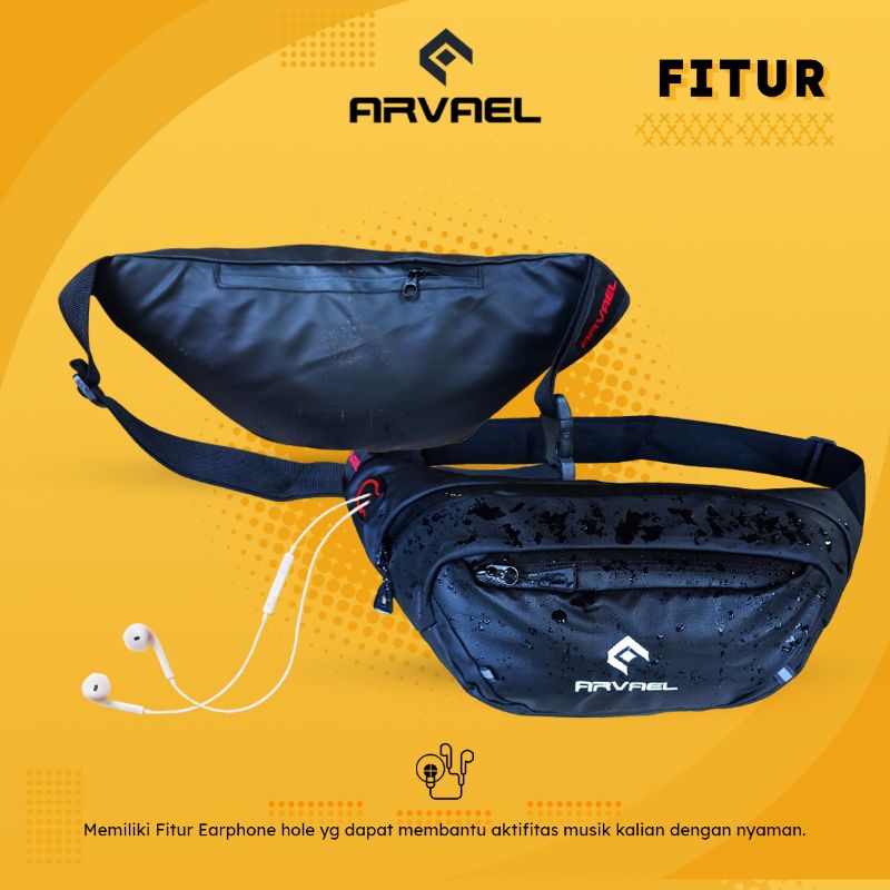 Tas Waistbag Selempang Distro Waterproof Wovken Arvael