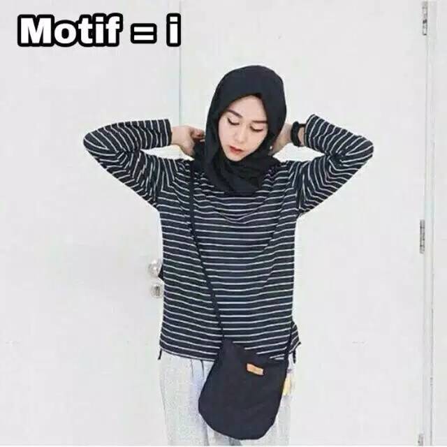 Fourfashion ATASAN BLOUSE SALUR WANITA STEVY NO.70