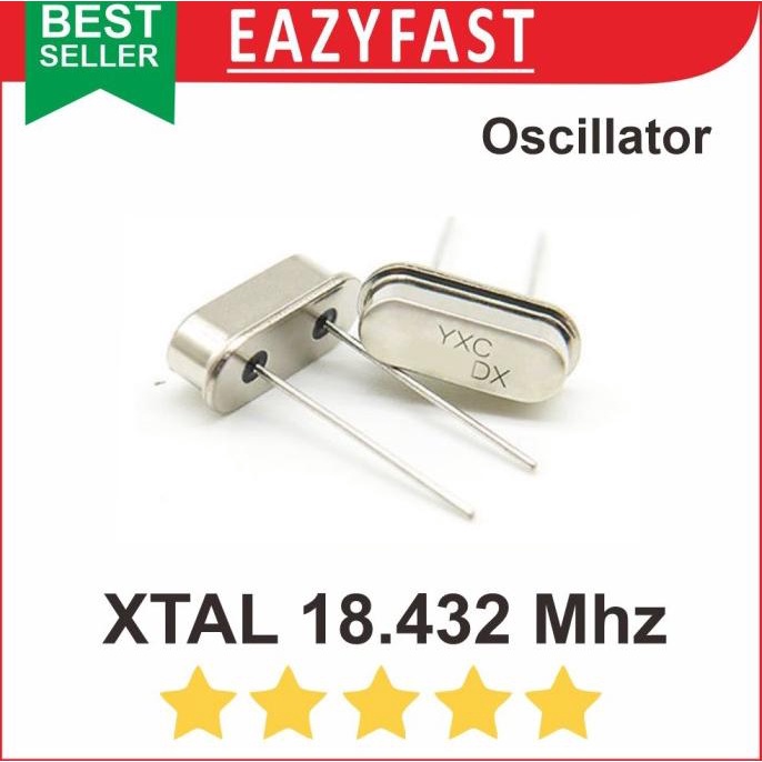 Crystal XTAL 18.432 Mhz Clock Oscillator DIP Kristal Osilator X Tal efst90 Ayo Beli
