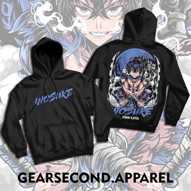jaket hoodie anime demon slayer - inosuke @gearsecond.apparel