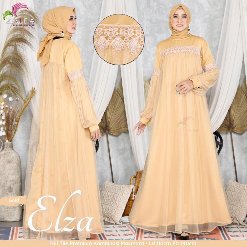ELZA DRESS /Tile Premium • Kombinasi Maxmara