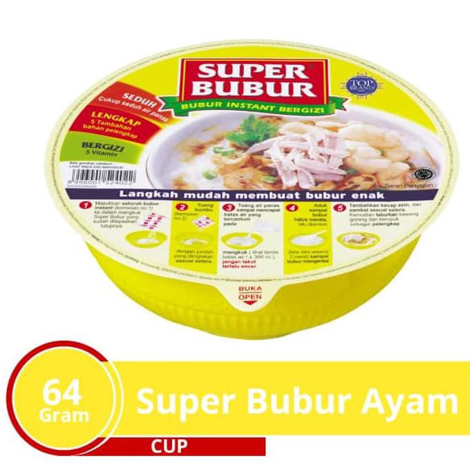 

TERPOPULER Super Bubur Ayam Cup 24 Cp x 64 Gr MURAH