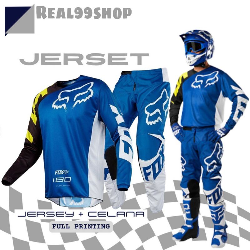 Jersey Set Motocross Jerset Cross Setelan Celana Trail Adventure Full print