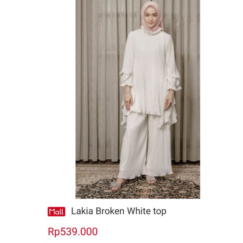 Jual Rugi New Lakia Broken White Top HijabChic
