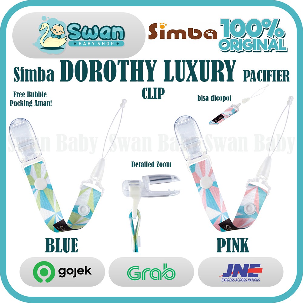 SIMBA Dorothy Luxury Pacifier Clip All Varian